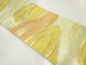 流水模様織出し袋帯